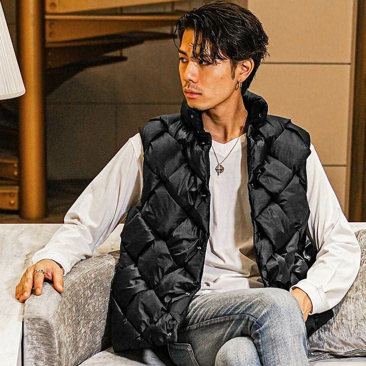 【極美品】DOUX ARCHIVESフード付きダウンベスト JAYRO(ジャイロ) / フード付きダウンベスト (ジャケット/アウター