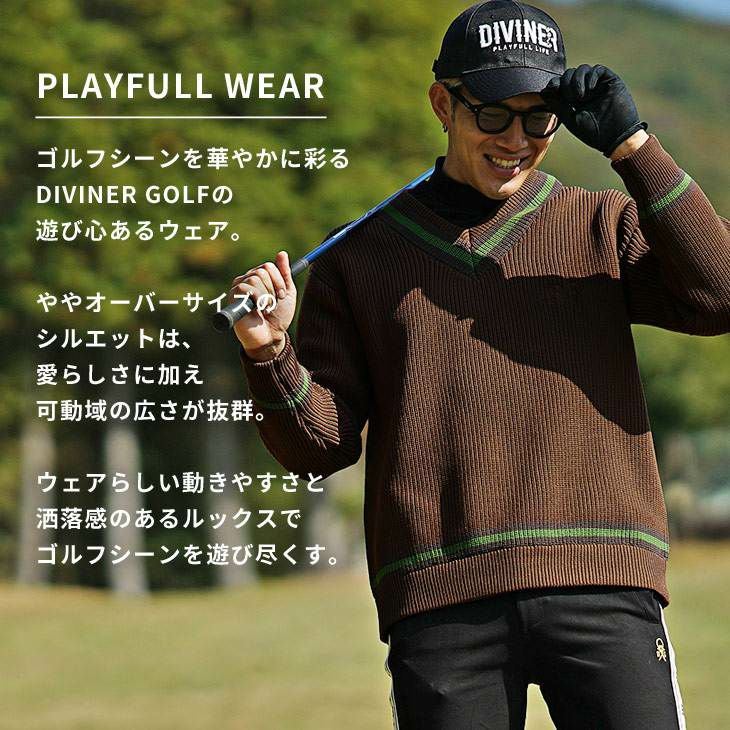 Vネックニット DIVINER GOLF ｜【公式】joker（ジョーカー）