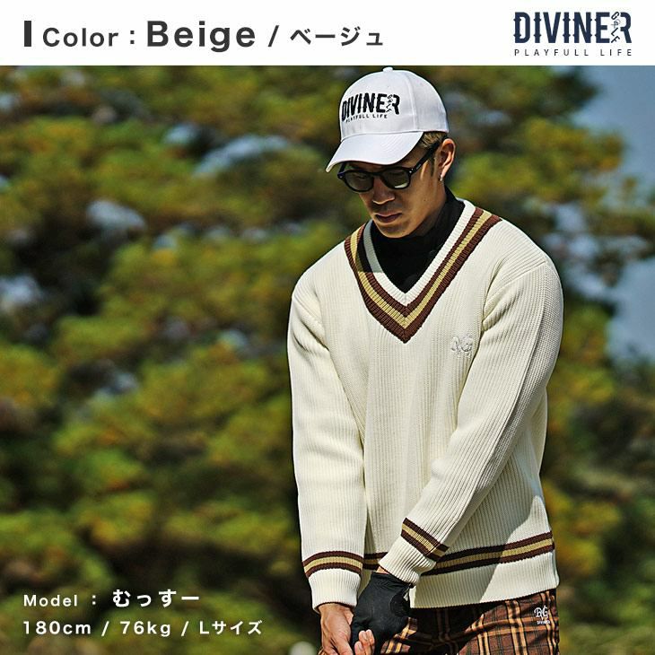 Vネックニット DIVINER GOLF ｜【公式】joker（ジョーカー）