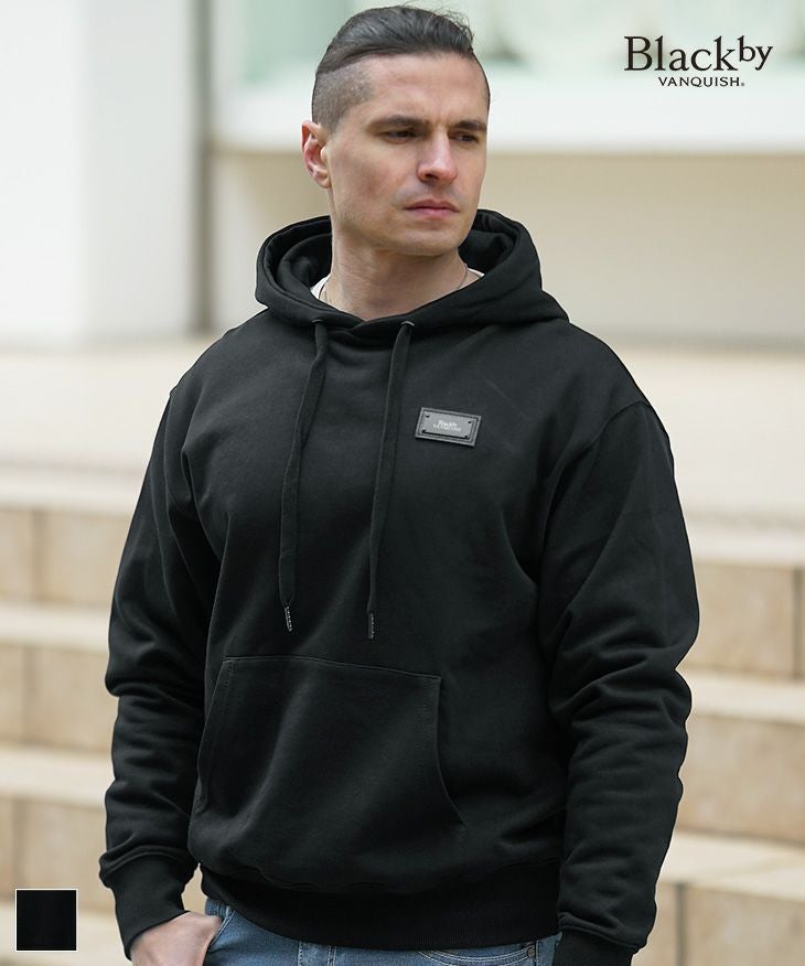 Wimbledon 公式パーカー黒・新品 JOHNNY WOLF（ジョニーウルフ） パーカー DELLING ヘビーウェイト