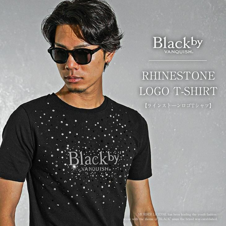 ラインストーンロゴTシャツ Black by VANQUISH ｜【公式】joker