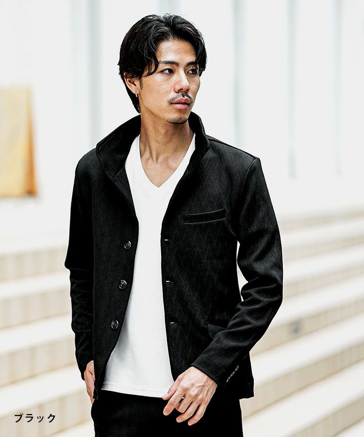 ETRO パターン入り ブラック・ホワイト ジャンパー ビッグシルエット切り替えブルゾン バイカラーボリュームスリーブ MONO