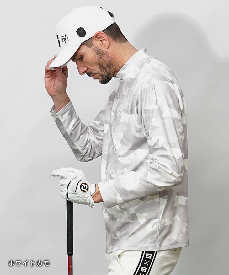 DIVINER GOLF】カモ柄ストレッチモックネックロンT｜【公式】joker