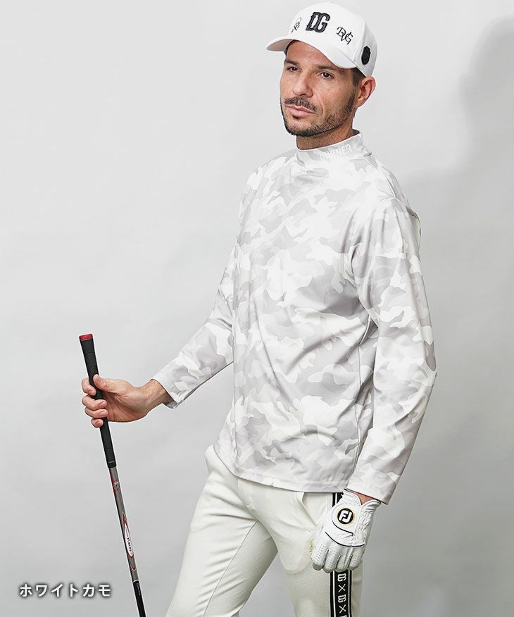 DIVINER GOLF】カモ柄ストレッチモックネックロンT｜【公式】joker