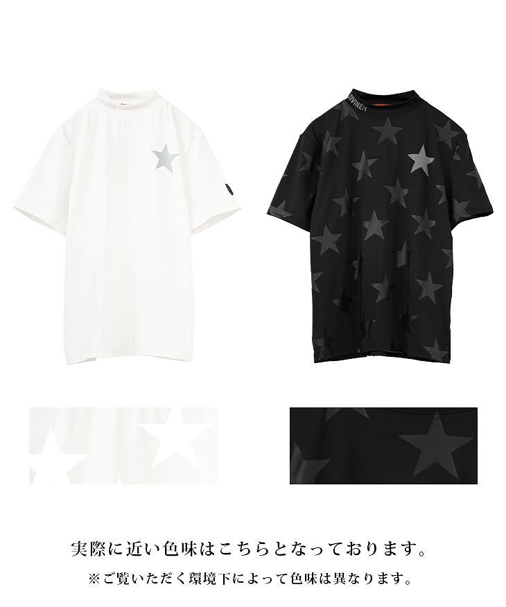 星総柄半袖モックネックTシャツ｜【公式】joker（ジョーカー）