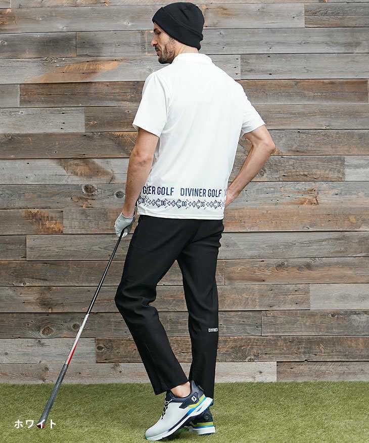 DIVINER GOLF（ディバイナーゴルフ）『裾ループロゴ半袖ポロシャツ