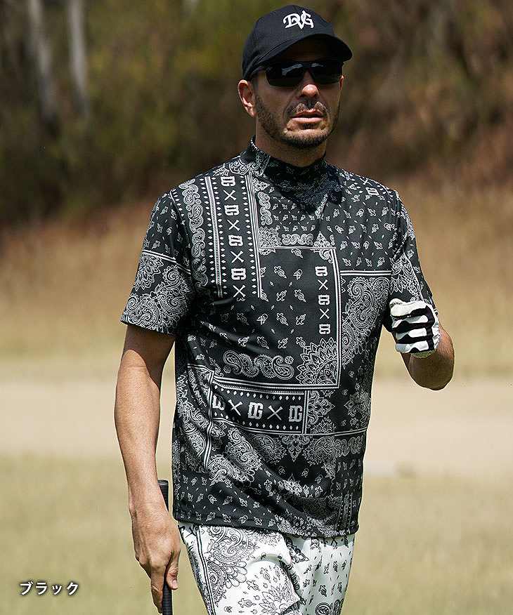 DIVINER GOLF】 ペイズリー柄半袖モックネックTシャツ｜【公式】joker