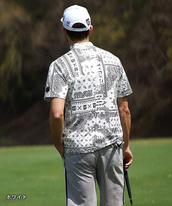 DIVINER GOLF】 ペイズリー柄半袖モックネックTシャツ｜【公式】joker