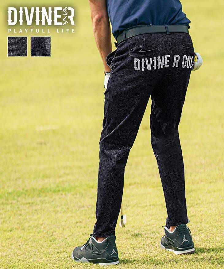 DIVINER GOLF（ディバイナーゴルフ）『カットデニムロゴパンツ