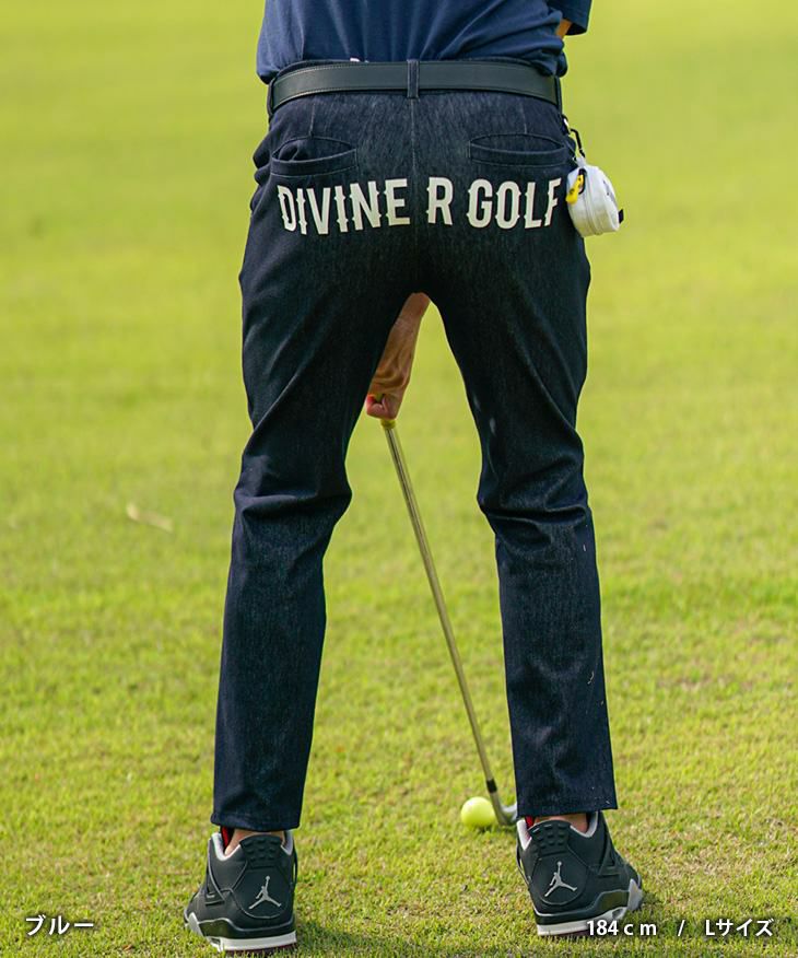 DIVINER GOLF（ディバイナーゴルフ）『カットデニムロゴパンツ