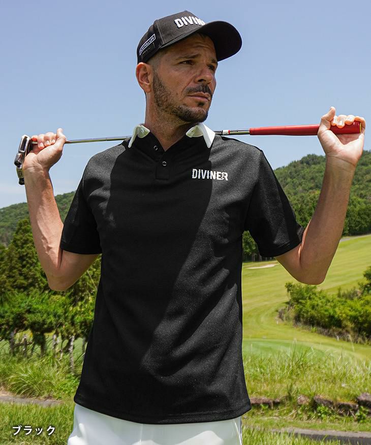 DIVINER GOLF（ディバイナーゴルフ）『メッシュバックラインポロ