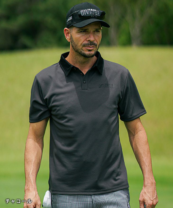 DIVINER GOLF（ディバイナーゴルフ）『メッシュバックラインポロ