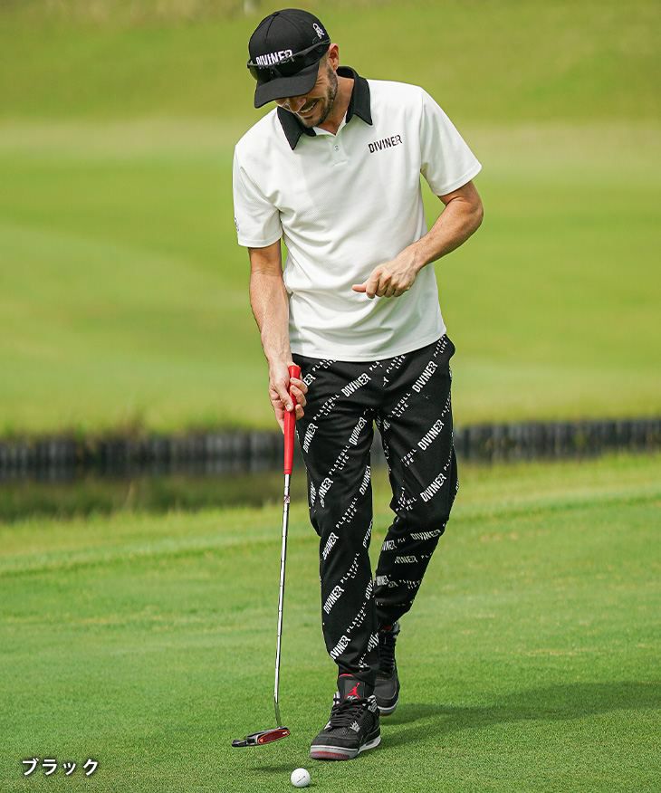 DIVINER GOLF（ディバイナーゴルフ）『ロゴ総柄ストレッチパンツ