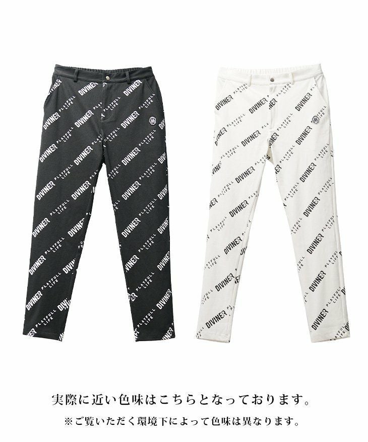 DIVINER GOLF（ディバイナーゴルフ）『ロゴ総柄ストレッチパンツ