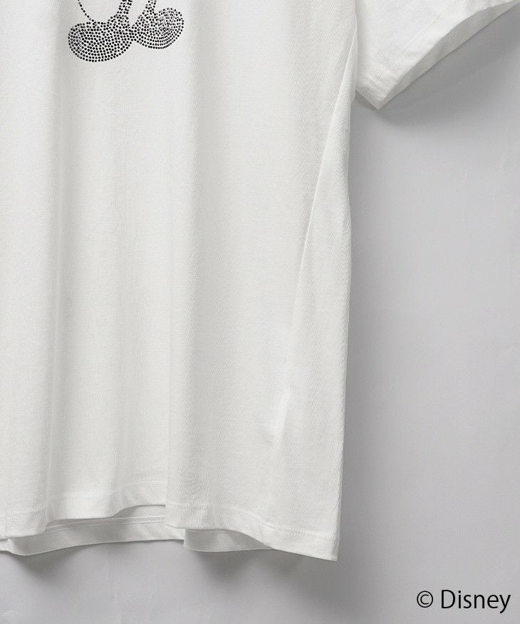 Disney(ディズニー)】ミッキーマウス/ラインストーンTシャツ｜【公式