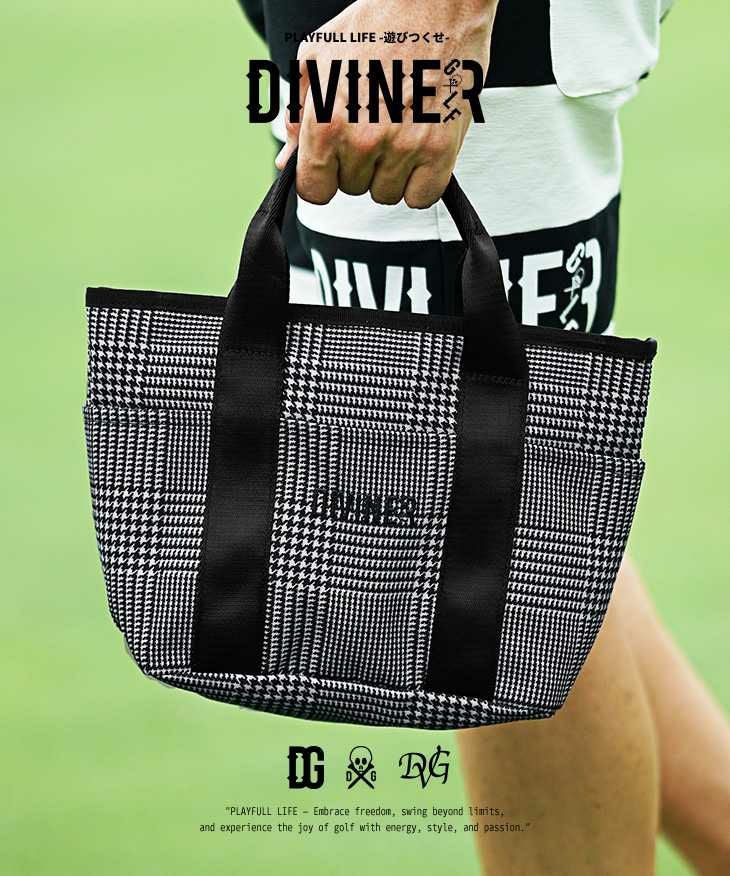 CPG GOLF チェック柄 カートバッグ 定価61,600円 タグ付き DIVINER GOLF（ディバイナーゴルフ）『チェックカートバッグ』｜【公式