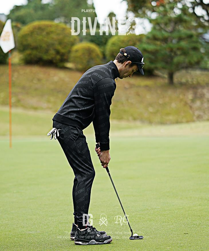 DIVINER GOLF（ディバイナーゴルフ）『ポンチ総柄ロゴジャケット