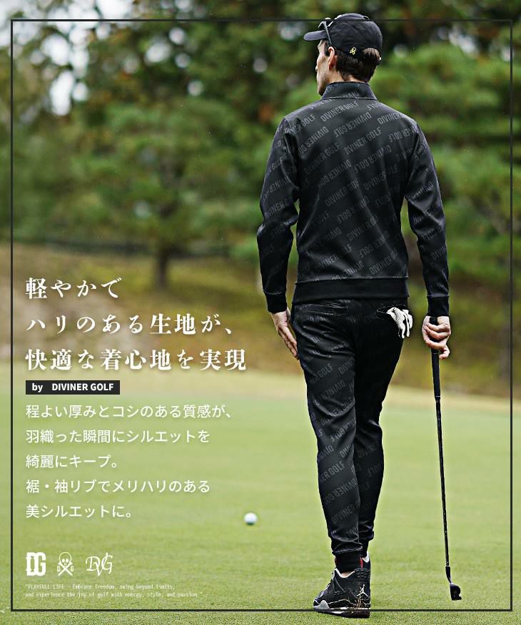 DIVINER GOLF（ディバイナーゴルフ）『ポンチ総柄ロゴジャケット