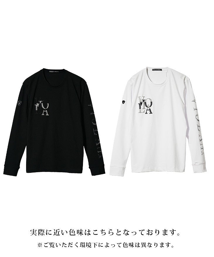 VIOLA rumore 立体刺繍ロゴクルーネックロンT｜【公式】joker