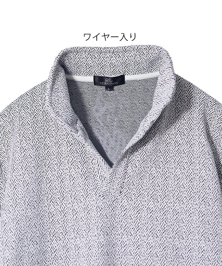 ラフヘリンボーンイタリアンカラー半袖ポロ｜【公式】joker（ジョーカー）