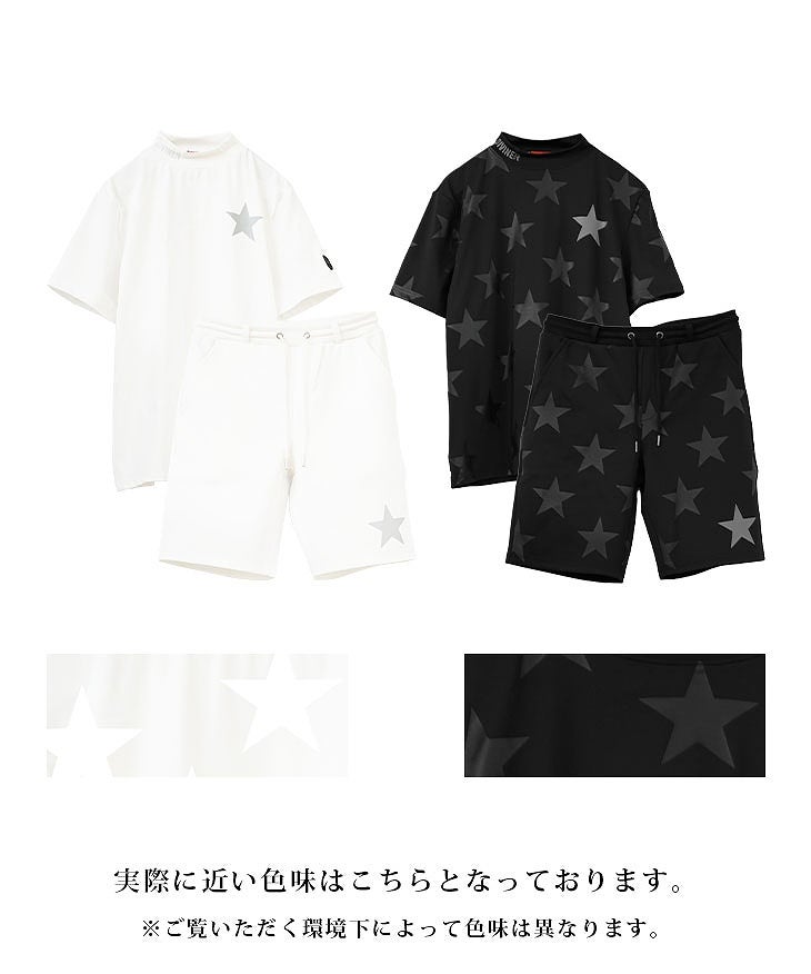星総柄半袖モックネックTシャツセットアップ｜【公式】joker（ジョーカー）